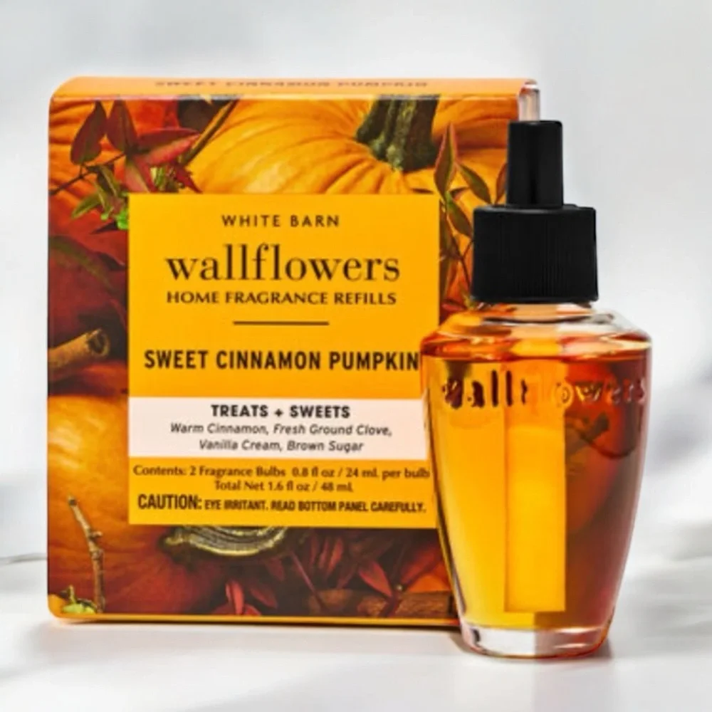 Bath & Body Works Wallflowers Refill Sweet Cinnamon Pumpkin Refills 2 Pack NWT